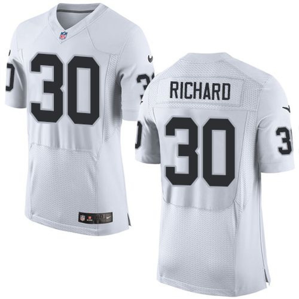 Raiders #30 Jalen Richard White Men's Stitched NFL New Elite Jersey