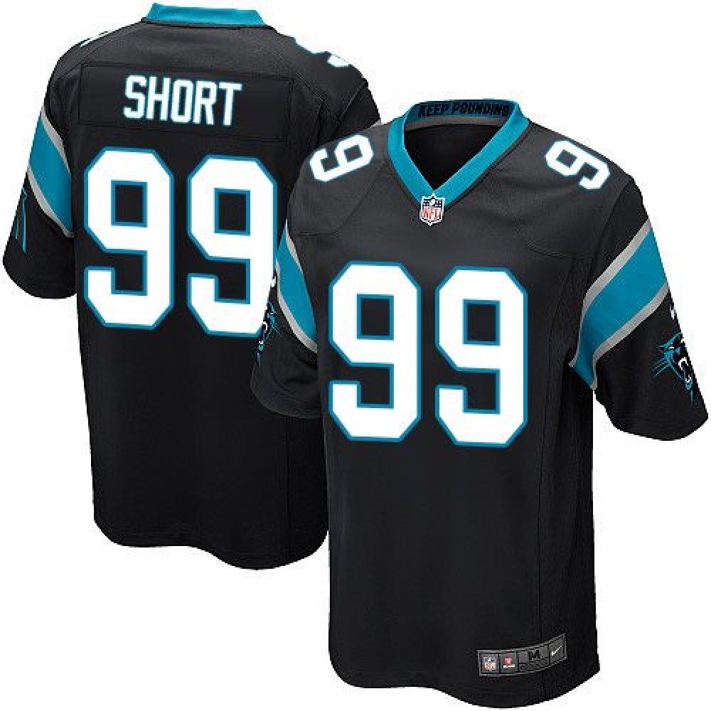 Panthers #99 Kawann Short Black Team Color Youth Stitched NFL Elite Jersey