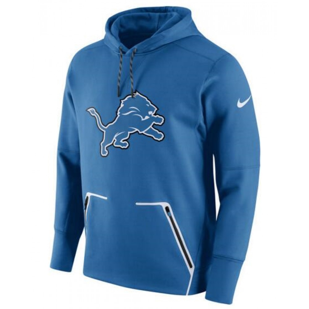 Men'sDetroit Lions Royal Champ Drive Vapor Speed Pullover Hoodie