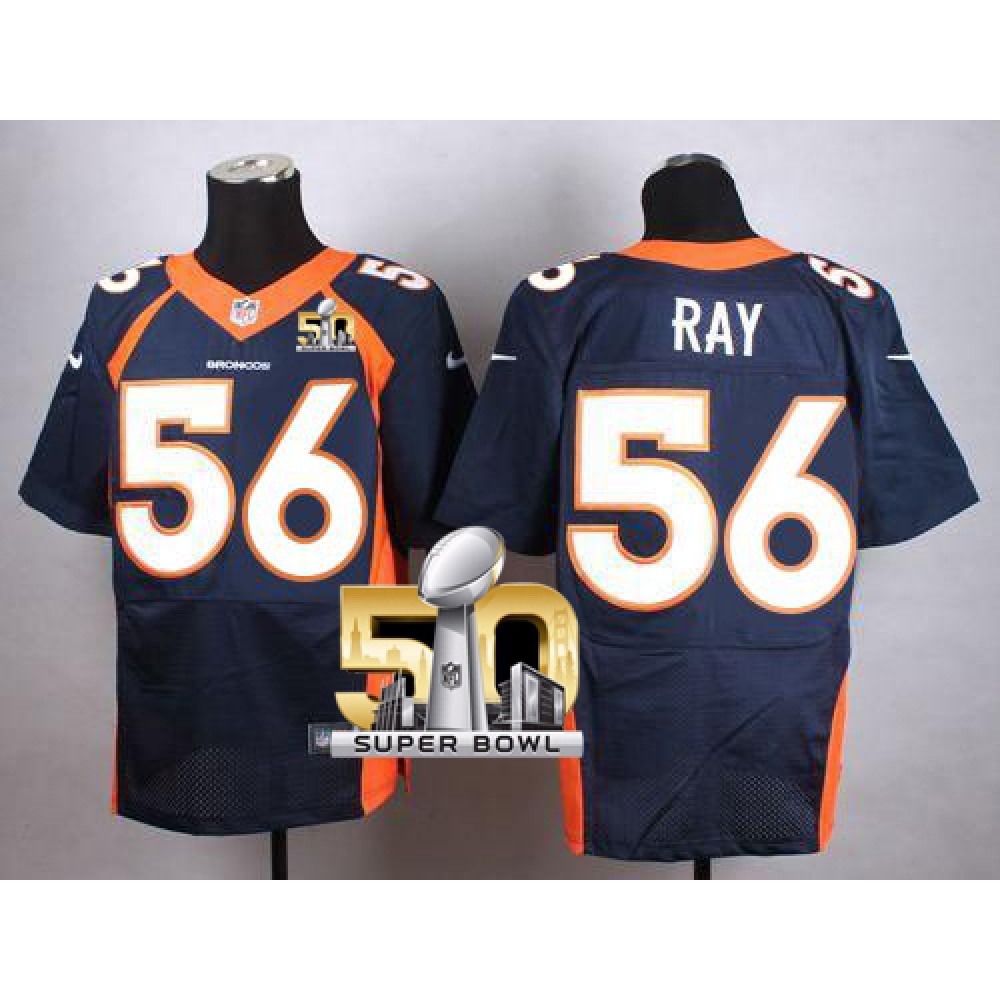 Broncos #56 Shane Ray Navy Blue Alternate Super Bowl 50 Men's Stitched NFL New Elite Jersey