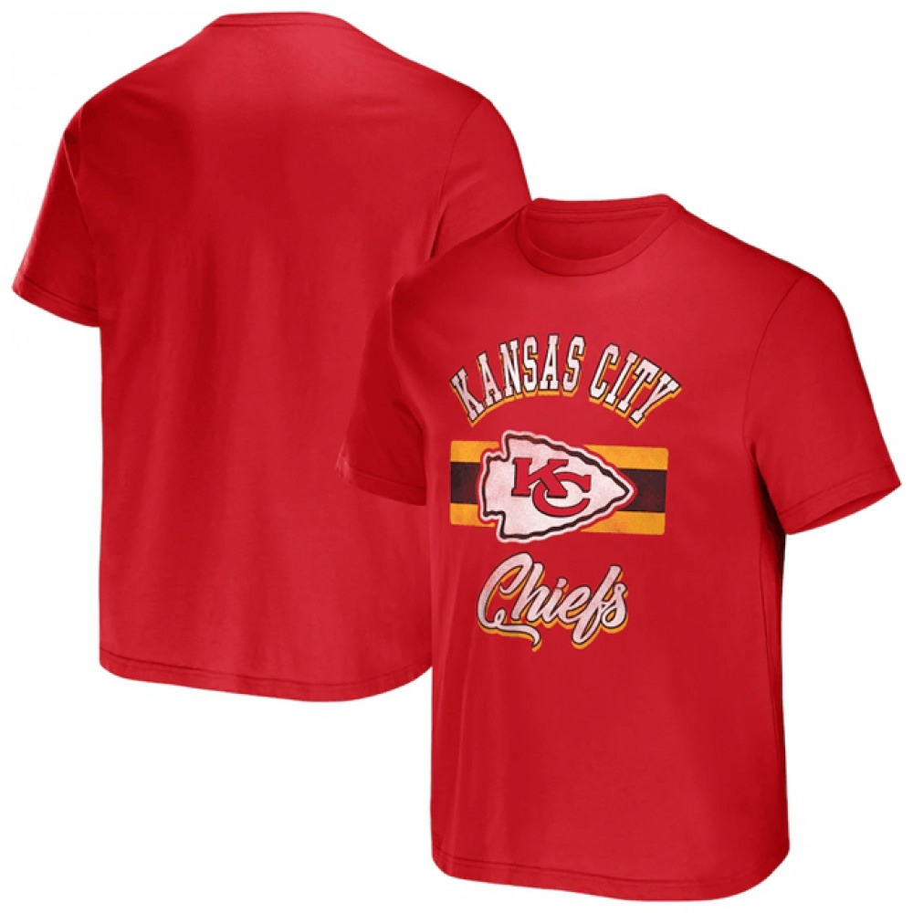 Men's Kansas City Chiefs Redx Darius Rucker Collection Stripe T-Shirt
