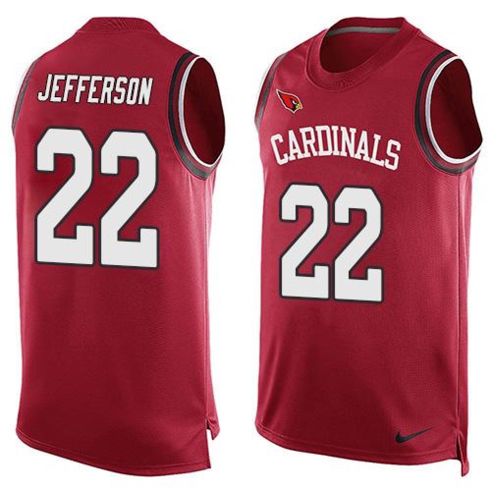 Cardinals #22 Tony Jefferson Red Team Color Men's Stitched NFL Limited Tank Top Jersey