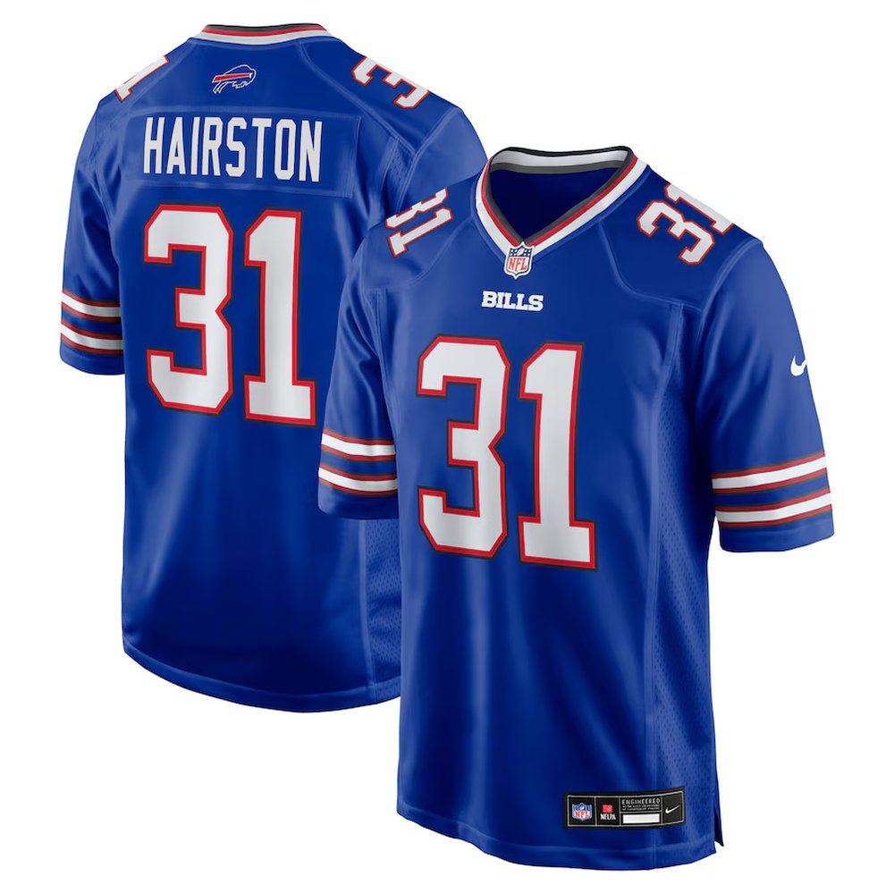 Youth Buffalo Bills #31 Maxwell Hairston Nike Royal 2025 NFL Draft First Round Pick Game Jersey