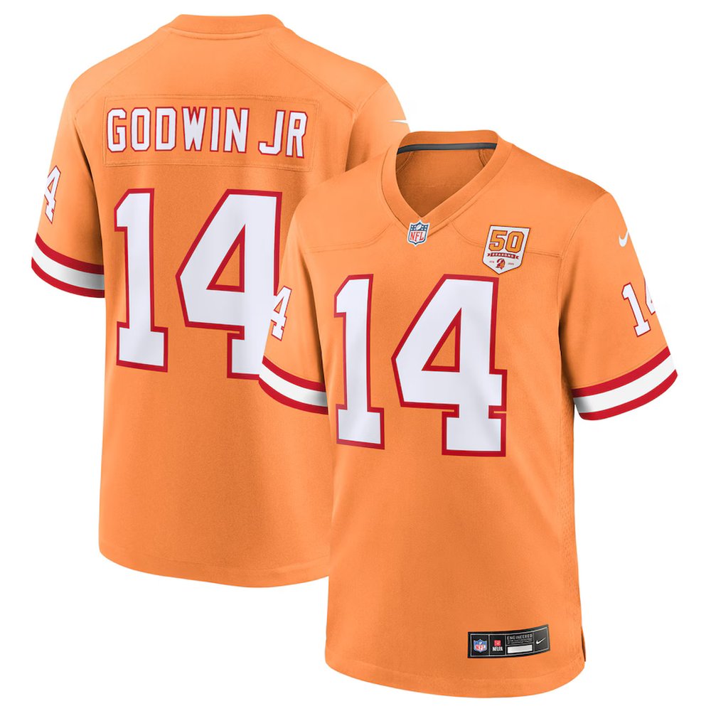 Youth Tampa Bay Buccaneers #14 Chris Godwin Jr. Nike Creamsicle 50th Season Game Jersey