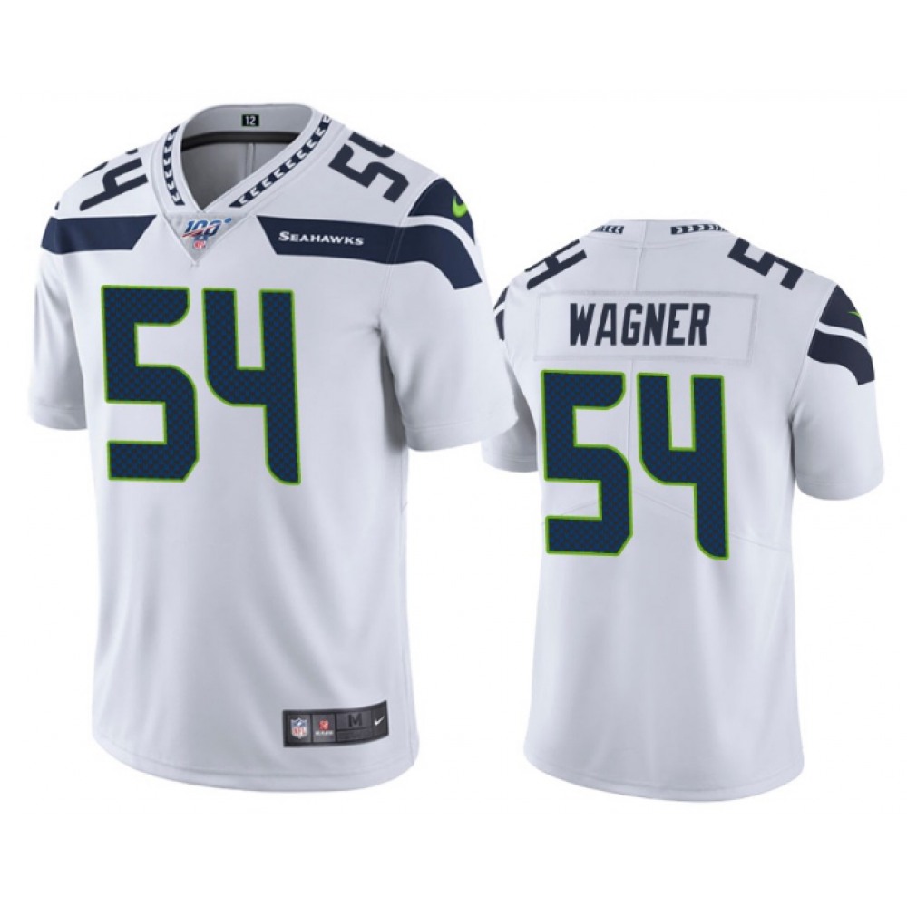 Men's Seattle Seahawks #54 Bobby Wagner White 2019 100th Season Vapor Untouchable Limited Stitched NFL Jersey