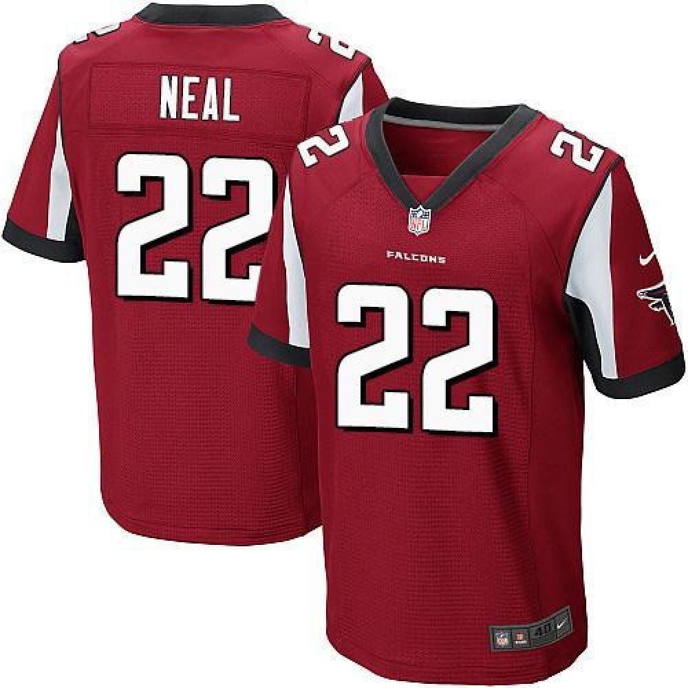 Falcons #22 Keanu Neal Red Team Color Men's Stitched NFL Elite Jersey