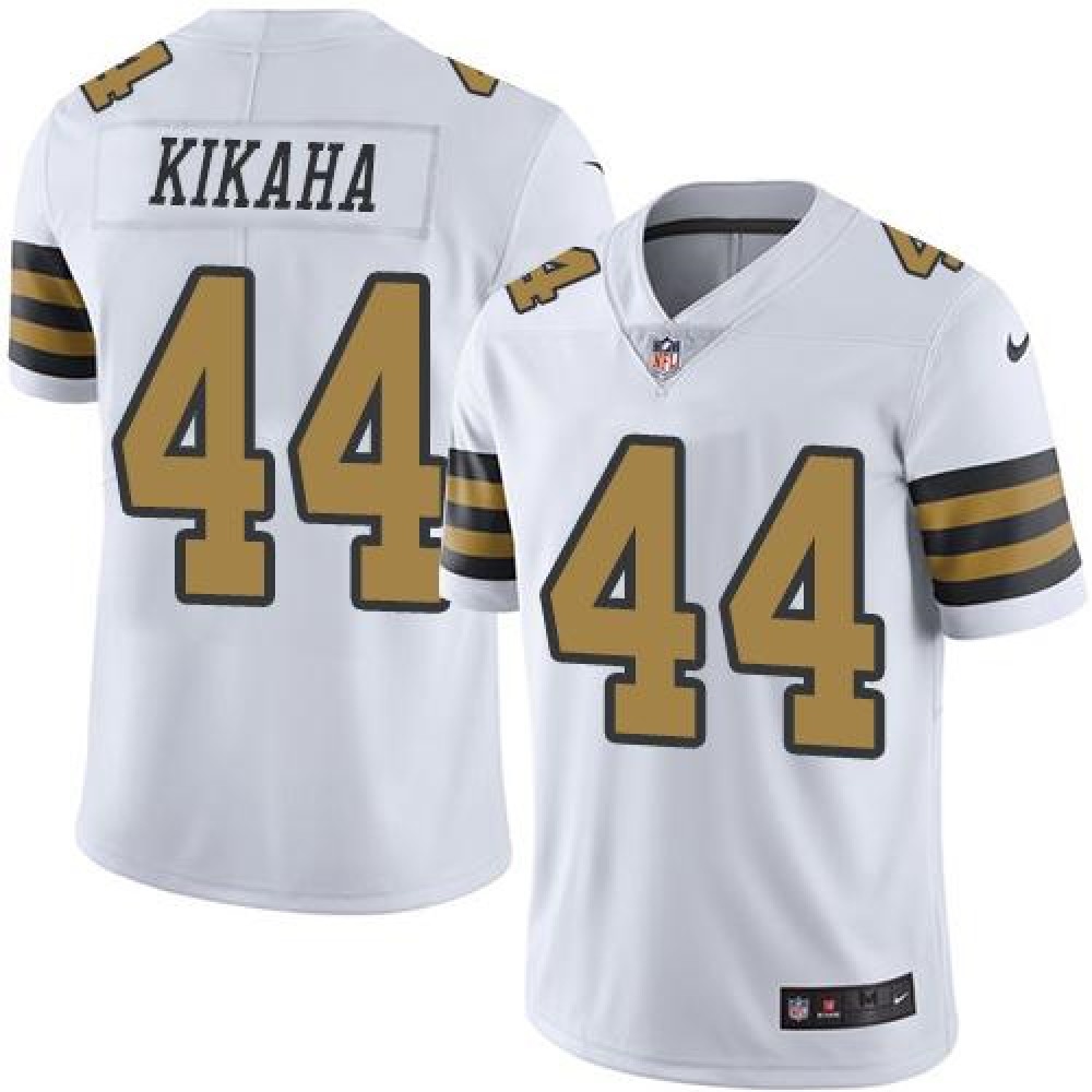 Saints #44 Hau'oli Kikaha White Youth Stitched NFL Limited Rush Jersey