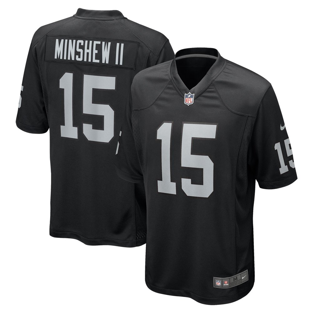 Men'sGardner Minshew IIBlack Las Vegas Raiders Team Game Jersey