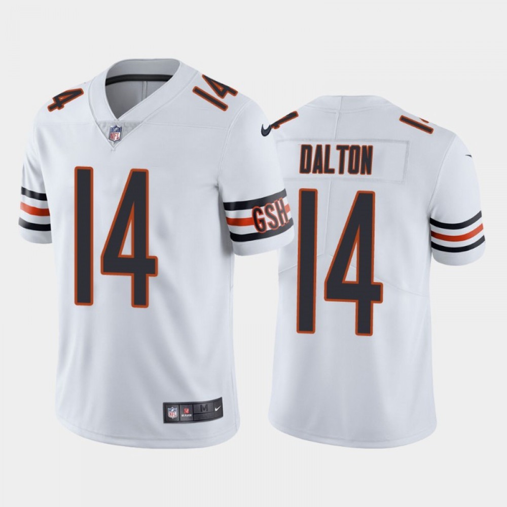 Men's Chicago Bears #14 Andy Dalton White Vapor untouchable Limited Stitched Jersey