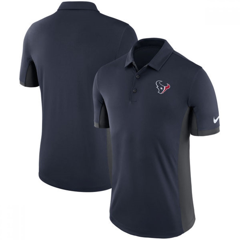 Men's Houston TexansNavy Evergreen Polo