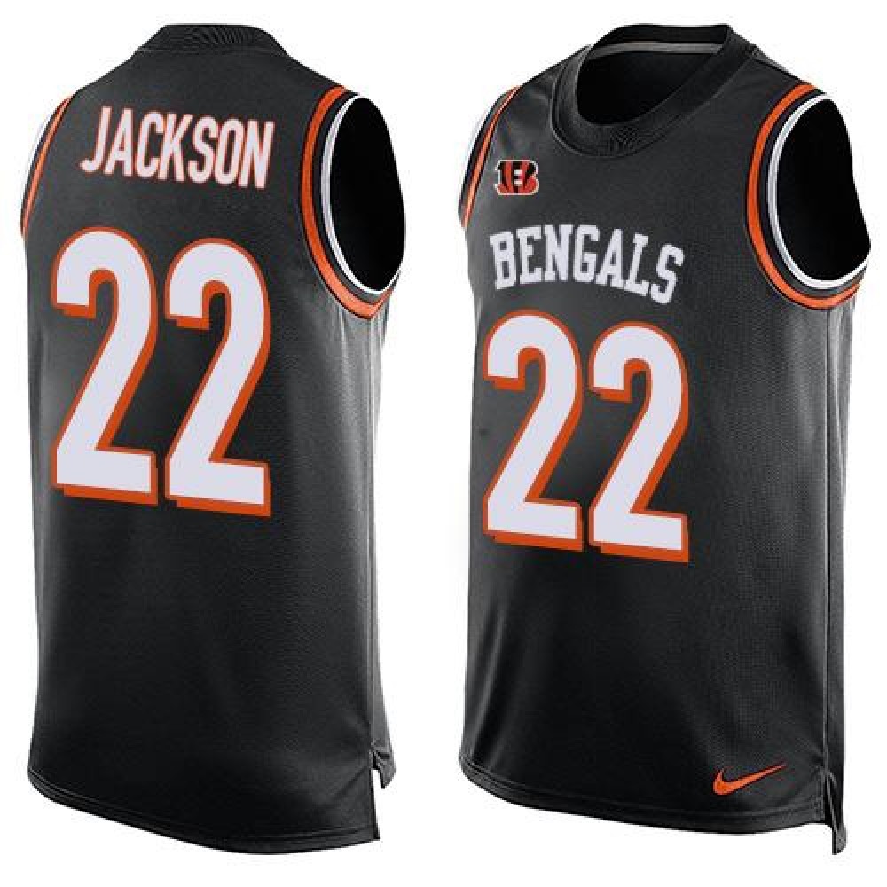 Bengals #22 William Jackson Black Team Color Men's Stitched NFL Limited Tank Top Jersey