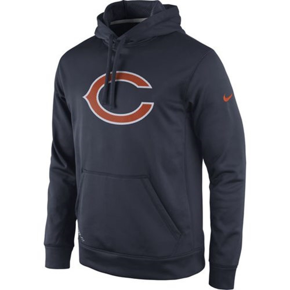 Chicago BearsPractice Performance Pullover Hoodie Navy