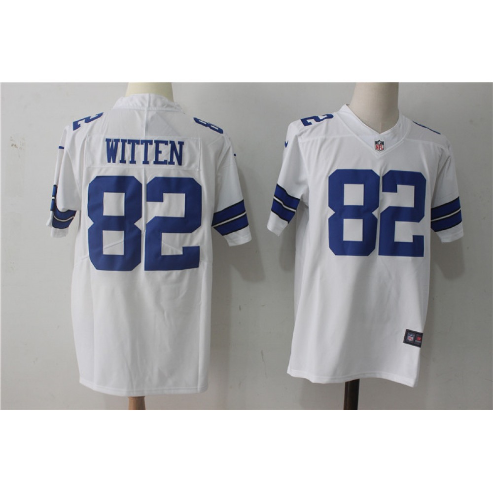 Men'sDallas Cowboys #82 Jason Witten White Stitched NFL Vapor Untouchable Limited Jersey