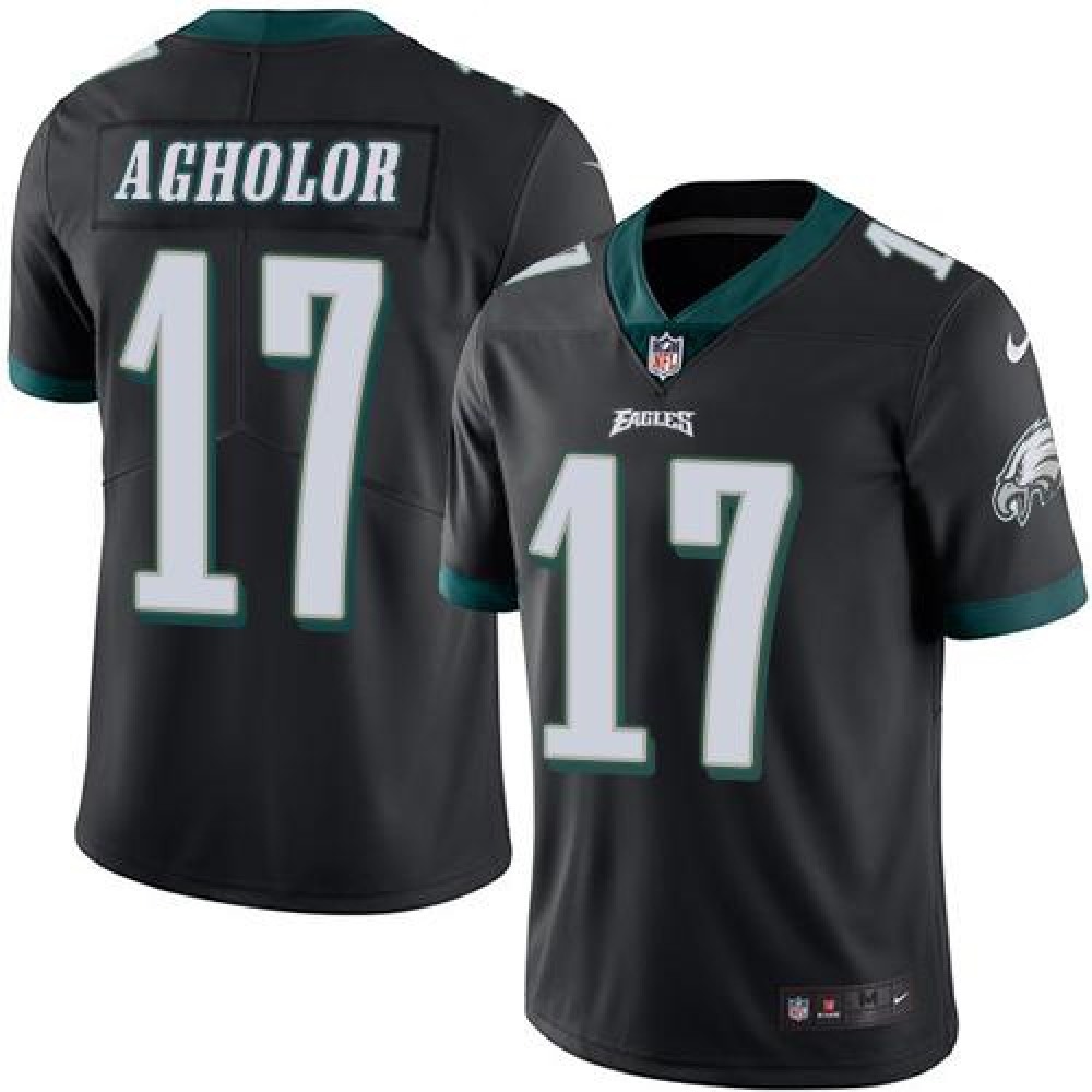 Eagles #17 Nelson Agholor Black Men's Stitched NFL Limited Rush Jersey