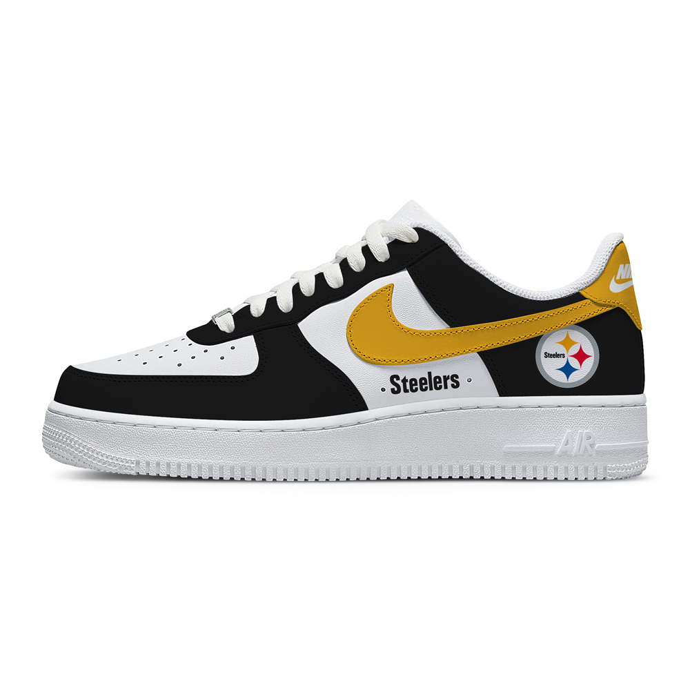 Unisex Nike x NFL Pittsburgh Steelers Custom Air Force 1 Low Team Sneakers
