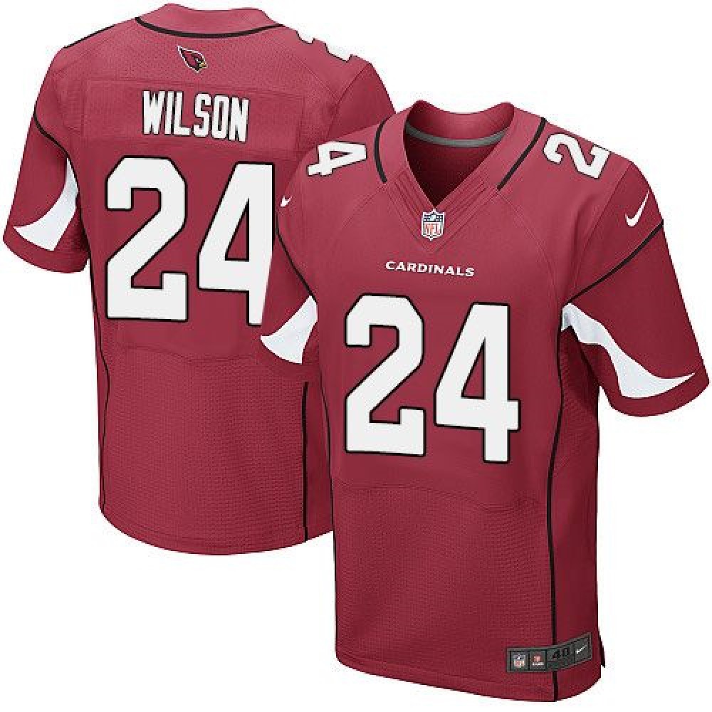 Cardinals #24 Adrian Wilson Red Team Color Men's Stitched NFL Elite Jersey