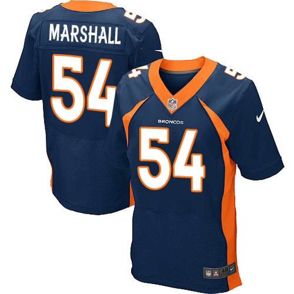 Broncos #54 Brandon Marshall Navy Blue Alternate Men's Stitched NFL New Elite Jersey