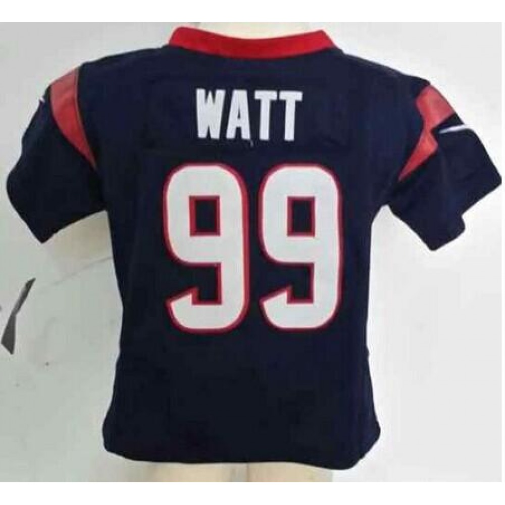ToddlerTexans #99 J.J. Watt Navy Blue Team Color Stitched NFL Elite Jersey
