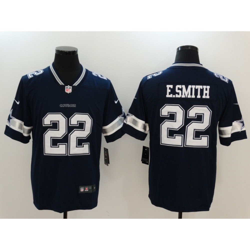 Men's Dallas Cowboys #22 Emmitt Smith Navy Vapor Untouchable Player Limited Jersey