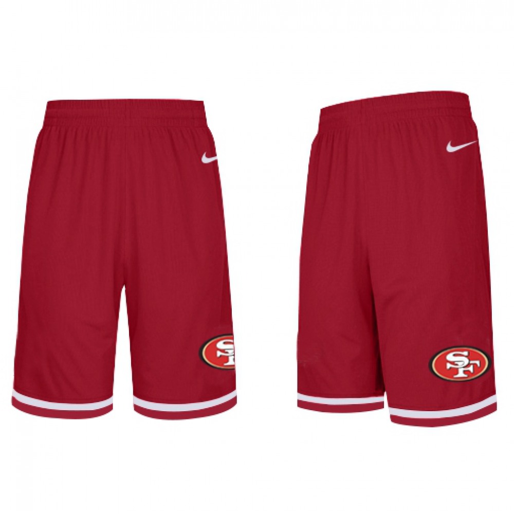 Men's San Francisco 49ersRed Knit Performance Shorts (Runs smaller)