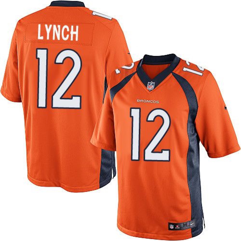Broncos #12 Paxton Lynch Orange Team Color Men's Stitched NFL Limited Jersey
