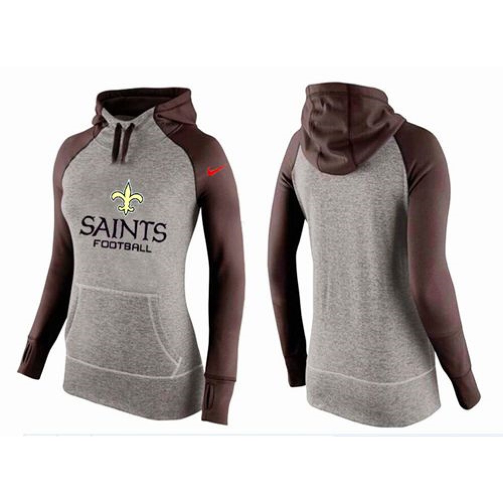 Women'sNew Orleans Saints Performance Hoodie Grey & Brown