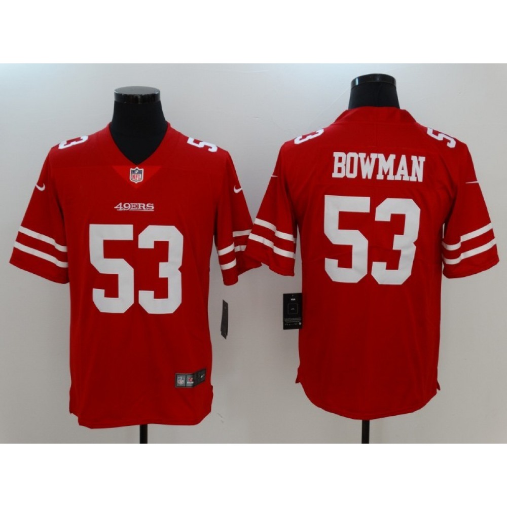 Men's San Francisco 49ers #53 NaVorro BowmanScarlet Vapor Untouchable Limited Stitched NFL Jersey