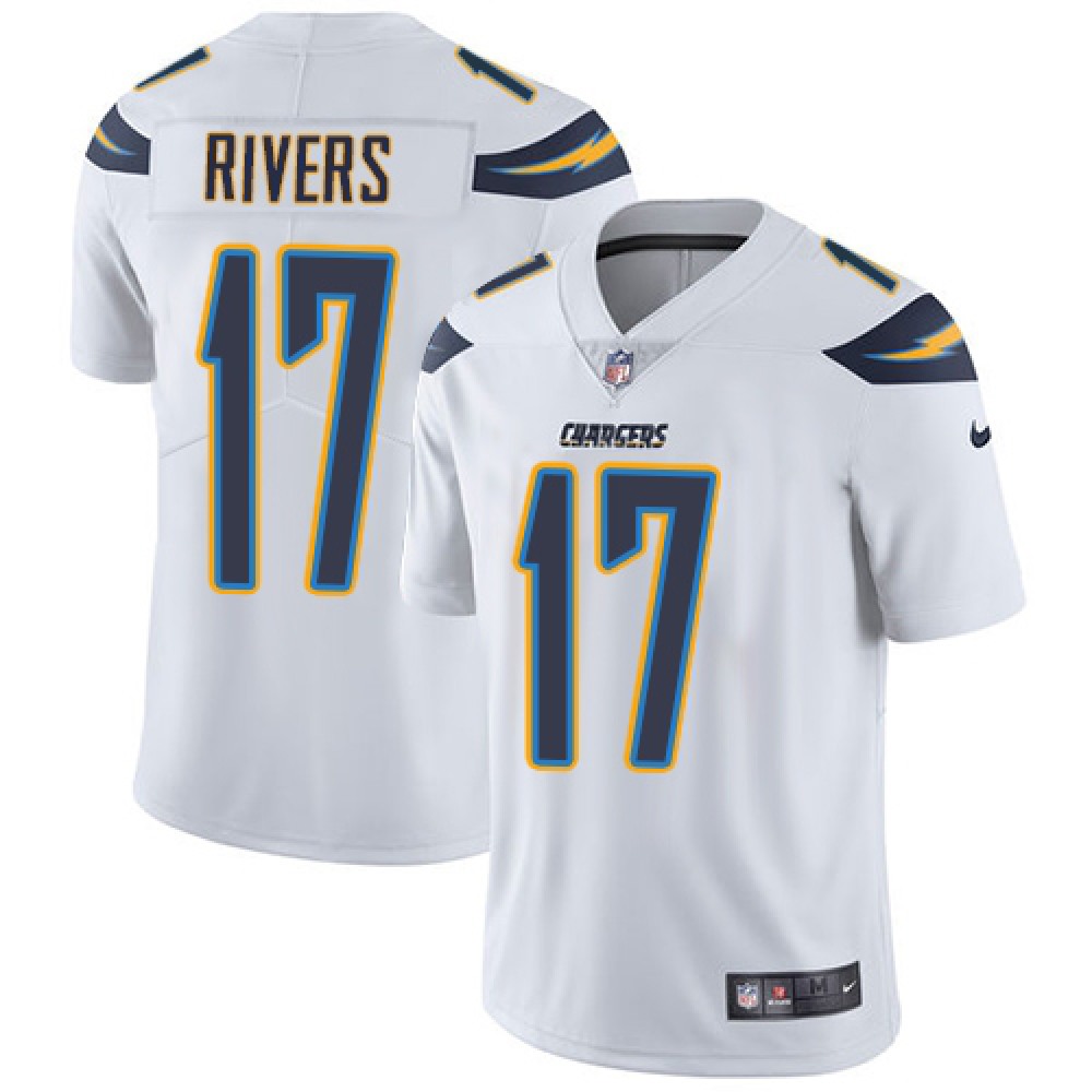 Men's Los Angeles Chargers#17 Philip Rivers White Vapor Untouchable Limited Stitched NFL Jersey