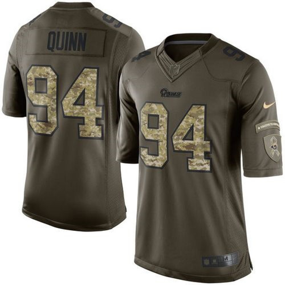 Rams #94 Robert Quinn Green Youth Stitched NFL Limited Salute to Service Jersey