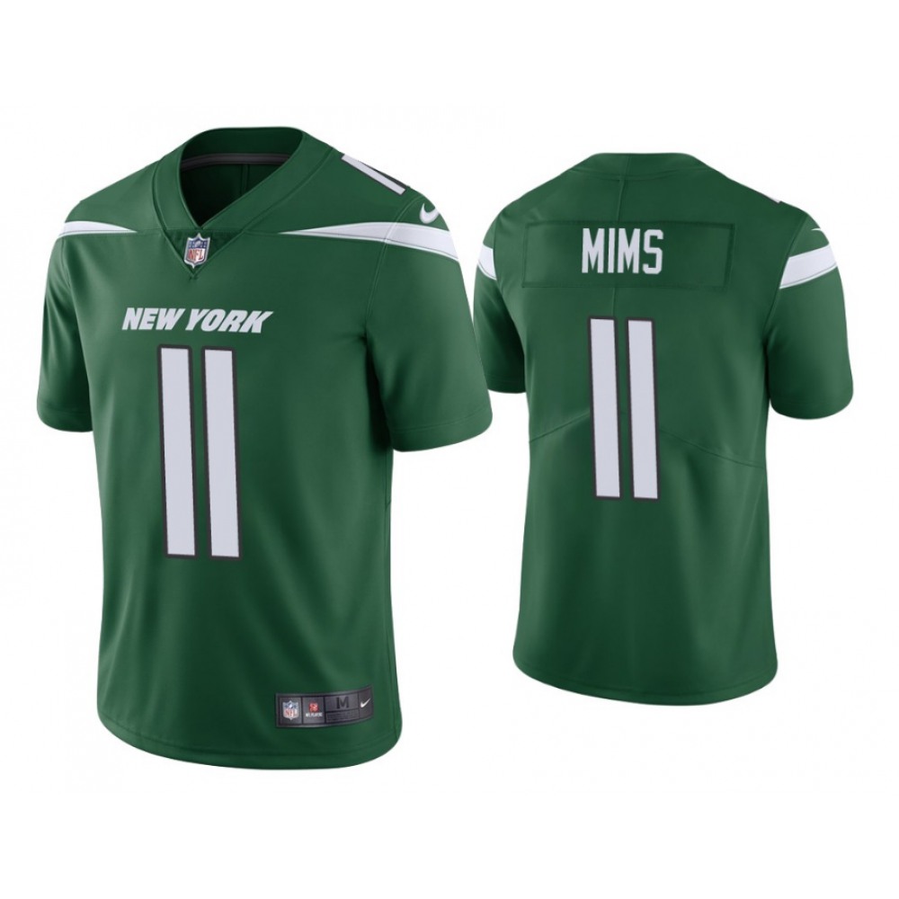 Men's New York Jets #11 Denzel Mims Green Vapor Untouchable Limited Stitched Jersey