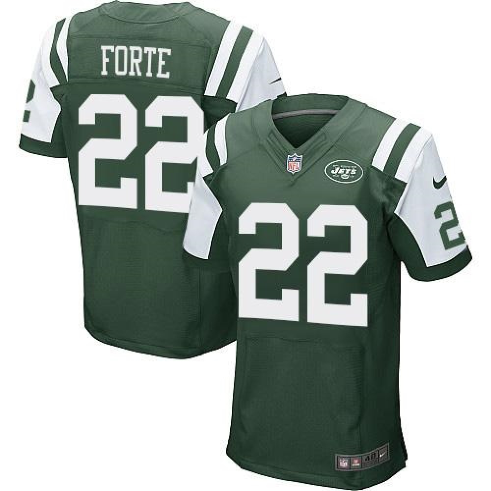 Jets #22 Matt Forte Green Team Color Men's Stitched NFL Elite Jersey