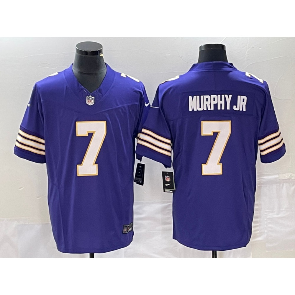 Men's Minnesota Vikings #7 Byron Murphy Jr. Purple 2023 F.U.S.E. Vapor Untouchable Limited Stitched Jersey