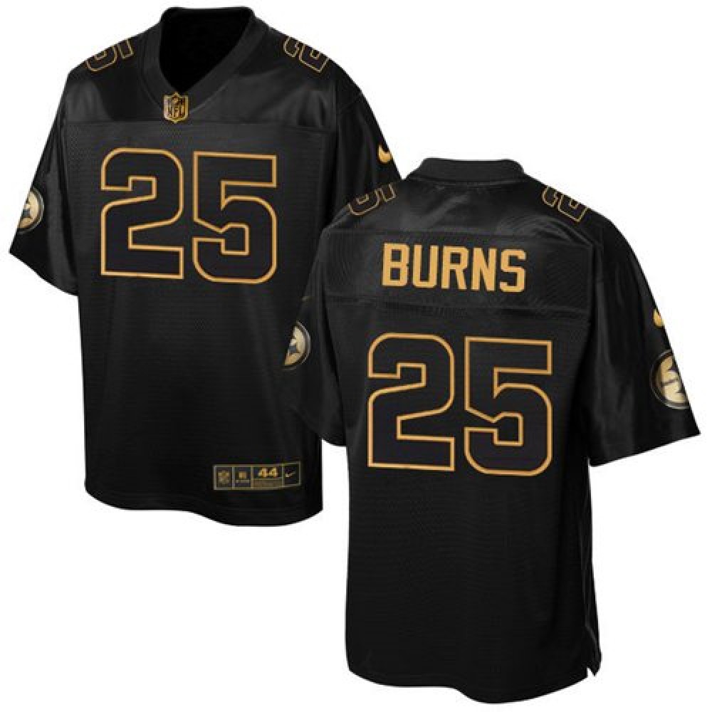Steelers #25 Artie Burns Black Men's Stitched NFL Elite Pro Line Gold Collection Jersey