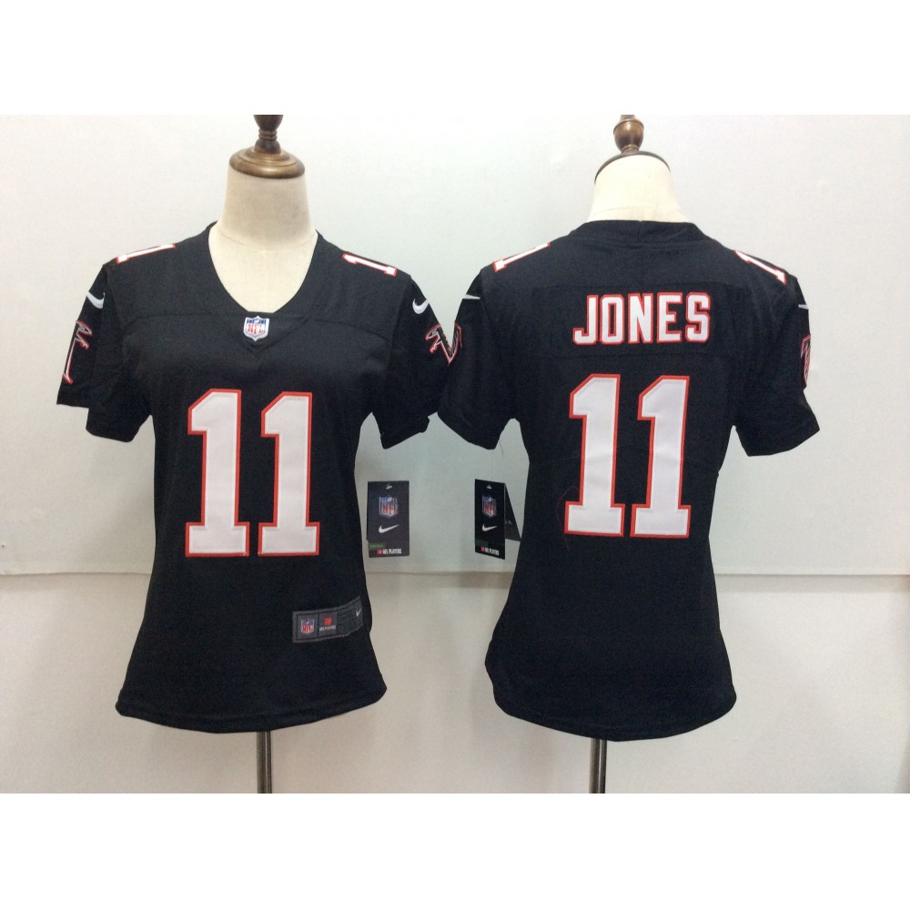 Women'sAtlanta Falcons #11 Julio Jones Black Vapor Untouchable Limited Stitched NFL Jersey