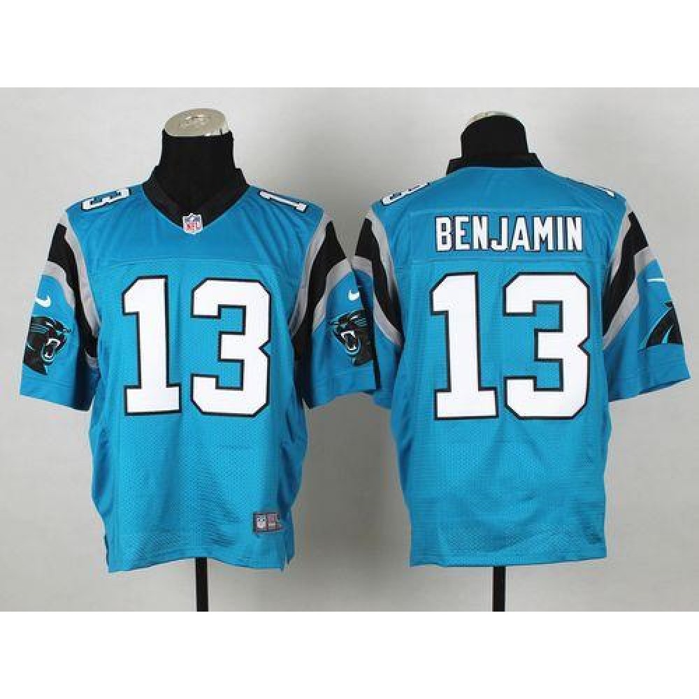 Panthers #13 Kelvin Benjamin Blue Alternate Men's Stitched NFL Elite Jersey