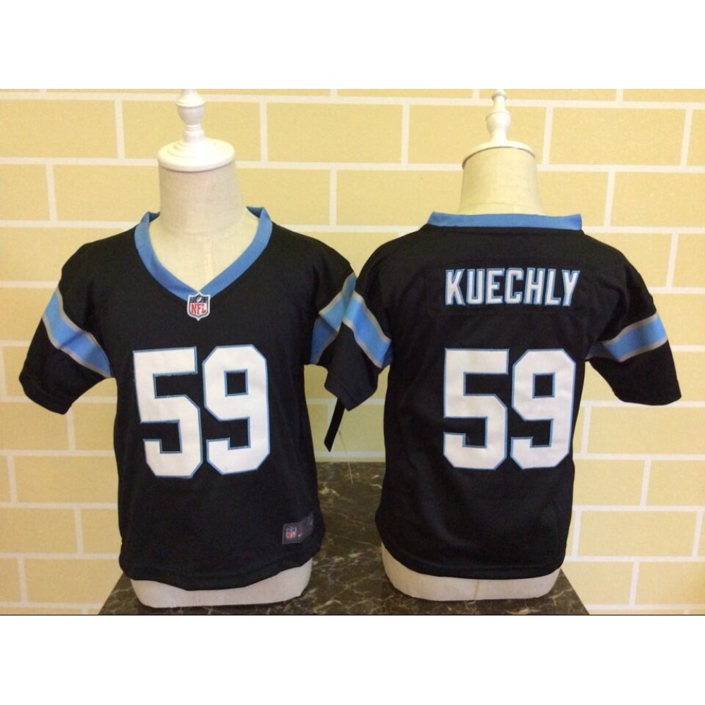 ToddlerCarolina Panthers #59 Luke Kuechly Black Stitched NFL Jersey
