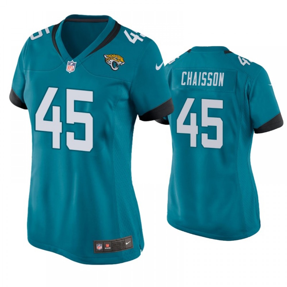 Women's Jacksonville Jaguars #45 K'Lavon Chaisson BlueStitched Jersey(Run Small)