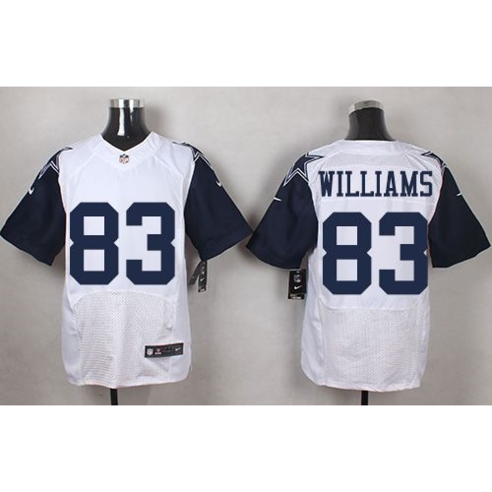 Cowboys #83 Terrance Williams White Men's Stitched NFL Elite Rush Jersey