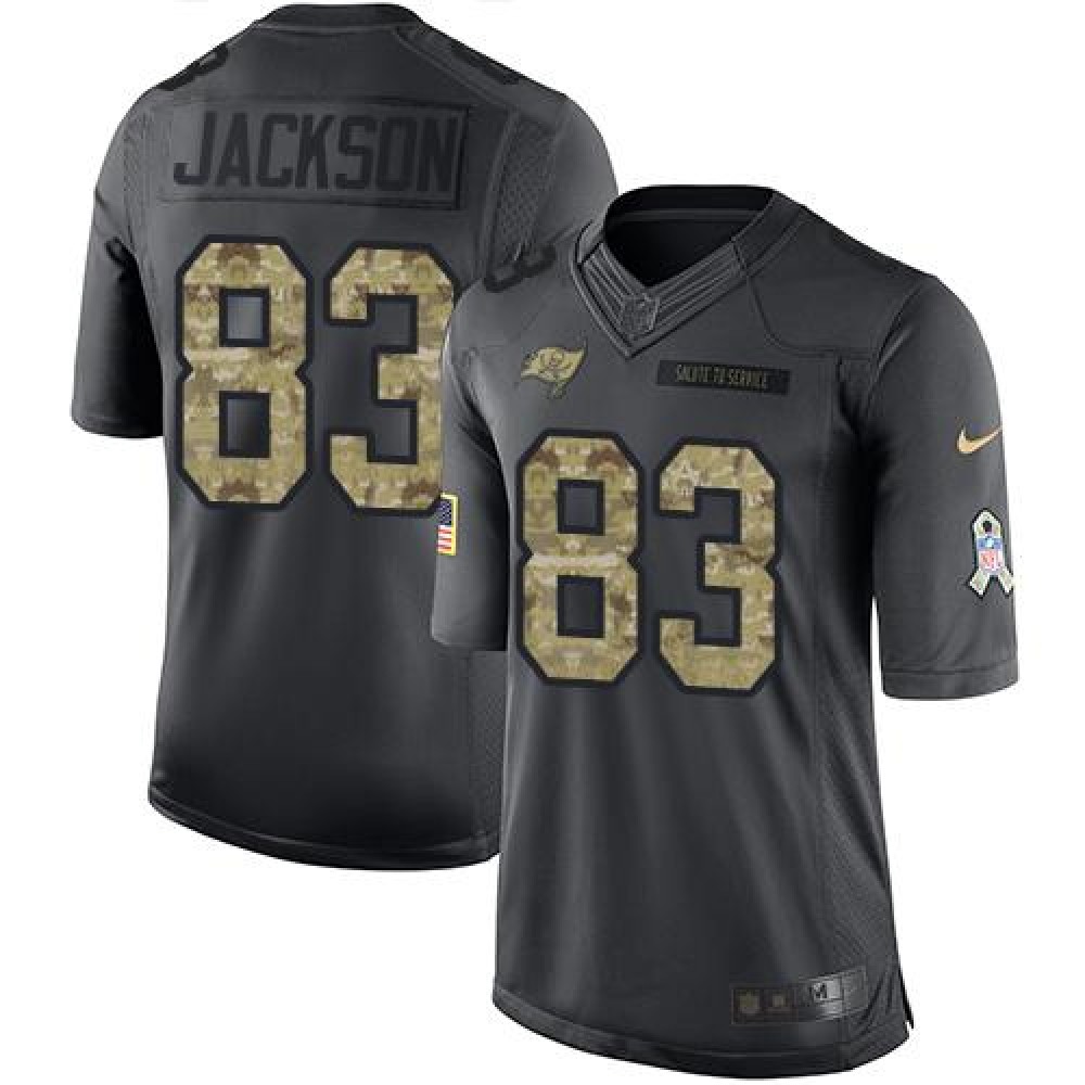 Buccaneers #83 Vincent Jackson Black Youth Stitched NFL Limited 2016 Salute to Service Jersey