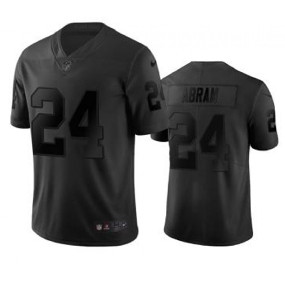 Men's Oakland Raiders #24 Johnathan Abram Black City Edition Limited Stitched Jersey