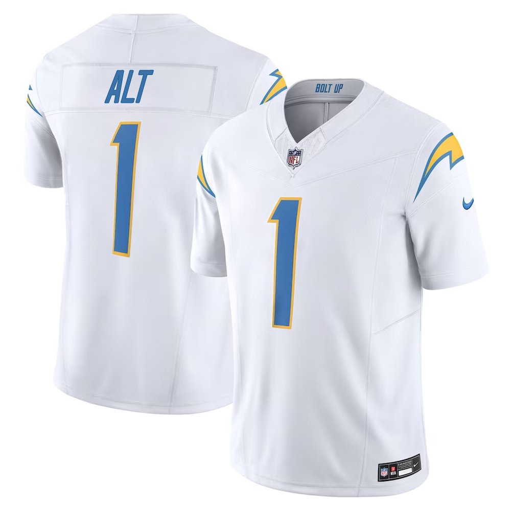 Men's Los Angeles Chargers Joe AltWhite 2024 NFL Draft First Round Pick Player F.U.S.E. Vapor Untouchable Limited Stitched Football Jersey
