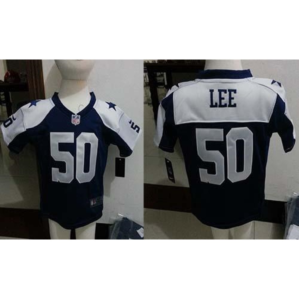 ToddlerCowboys #50 Sean Lee Navy Blue Thanksgiving Stitched NFL Elite Jersey