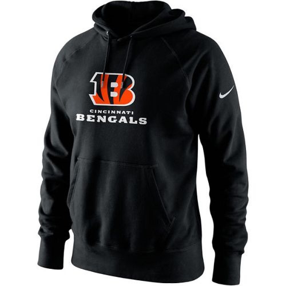 Men's Cincinnati BengalsBlack Lockup Pullover Hoodie