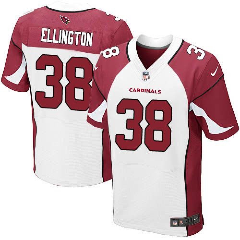 Cardinals #38 Andre Ellington White Men's Stitched NFL Elite Jersey