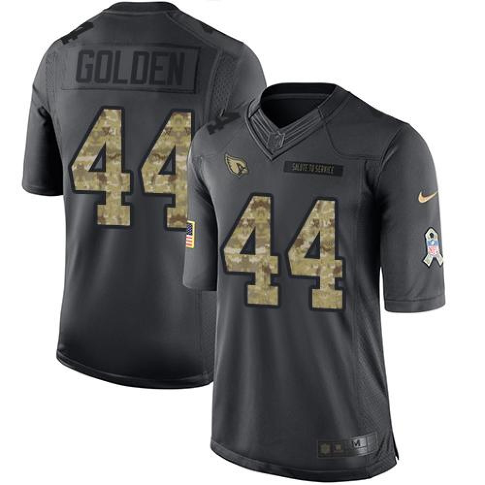 Cardinals #44 Markus Golden Black Men's Stitched NFL Limited 2016 Salute to Service Jersey