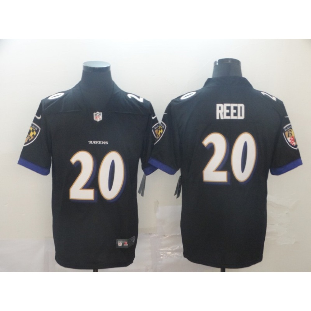 Men's Baltimore Ravens #20 Ed Reed Black Vapor Untouchable NFLJersey