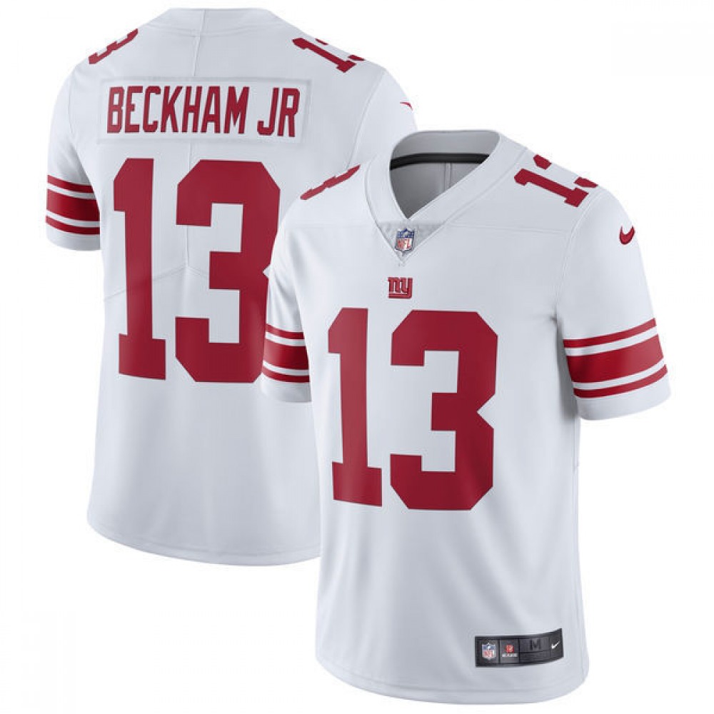 Men's New York Giants #13 Odell Beckham JrWhite Vapor Untouchable Limited Stitched NFL Jersey
