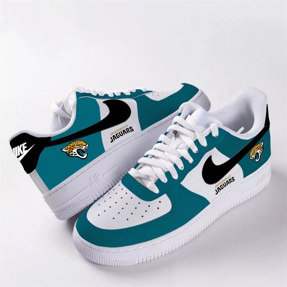 Unisex Nike x NFL Jacksonville Jaguars Custom Air Force 1 Low Team Sneakers