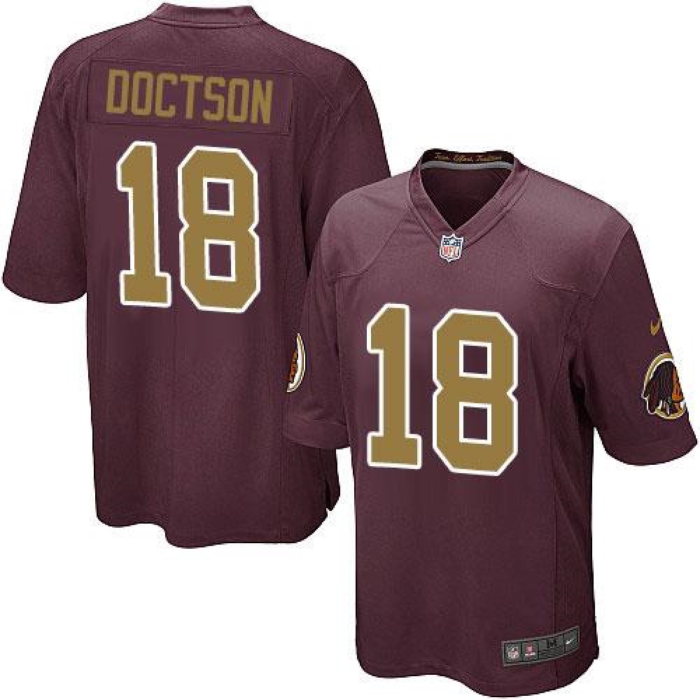Redskins #18 Josh Doctson Burgundy Red Alternate Youth Stitched NFL Elite Jersey