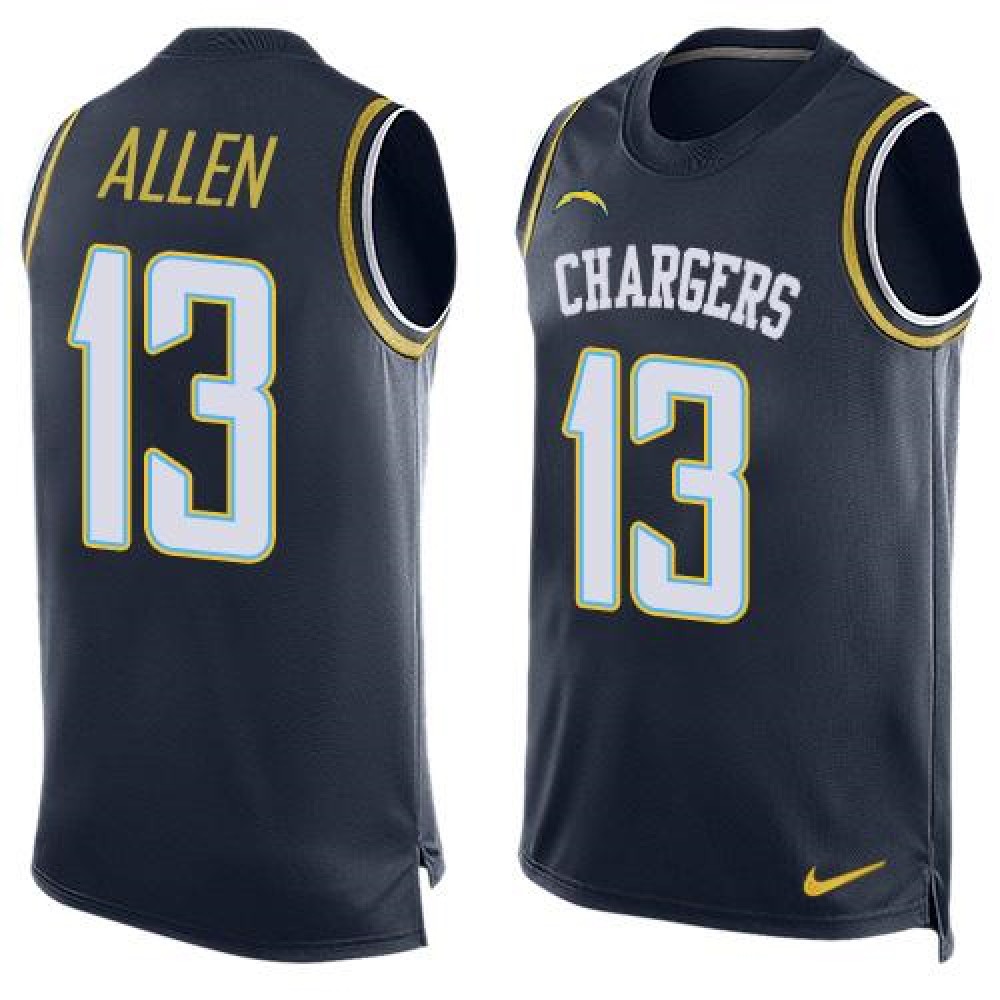 Chargers #13 Keenan Allen Navy Blue Team Color Men's Stitched NFL Limited Tank Top Jersey